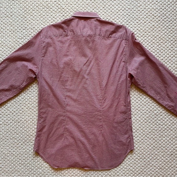 Mens Paul Smith red & white checkered shirt - Picture 6 of 15